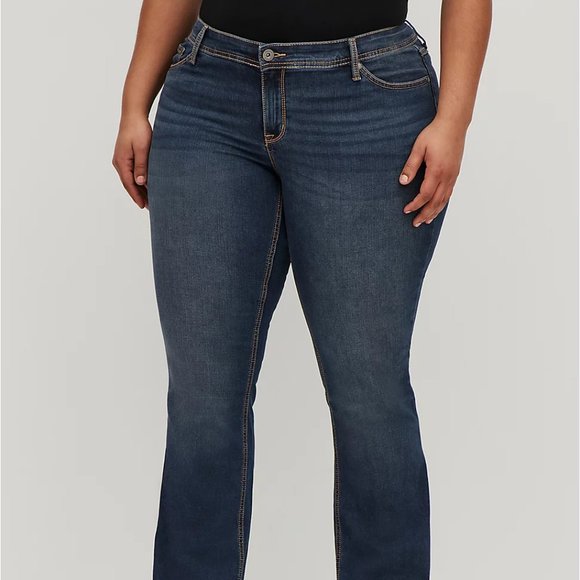 Torrid LUXE SLIM BOOT JEAN - SUPER STRETCH MEDIUM WASH Size 18S
